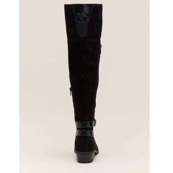 NIB Black Western Flair Belted Over the Knee Boots - Picture 4 of 5